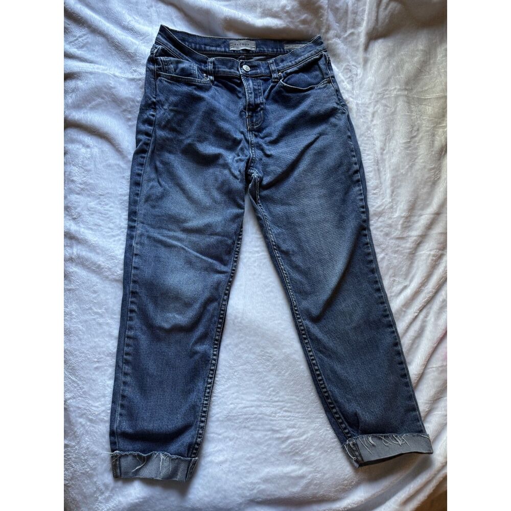 PacSun Vintage Icon Womens Size 28 Straight Leg Jeans Denim Cuffed Hem
